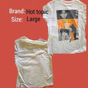 Anime graphic white tee